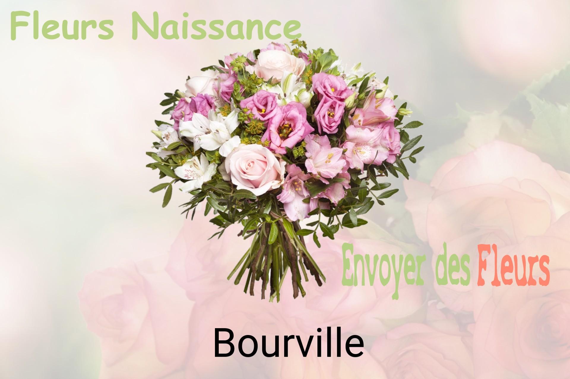 Bouquet de fleurs de naissance livré à Bourville
